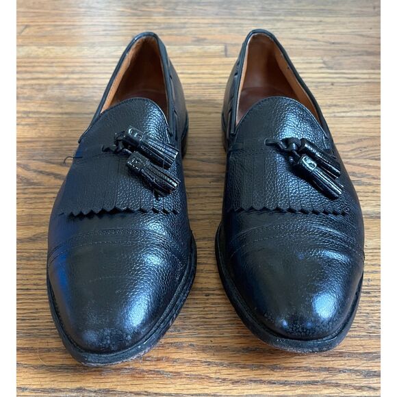 Allen Edmonds Black Nashua Leather Kiltie Tassel Loafers Shoes  Mens Size 10.5 main image 9